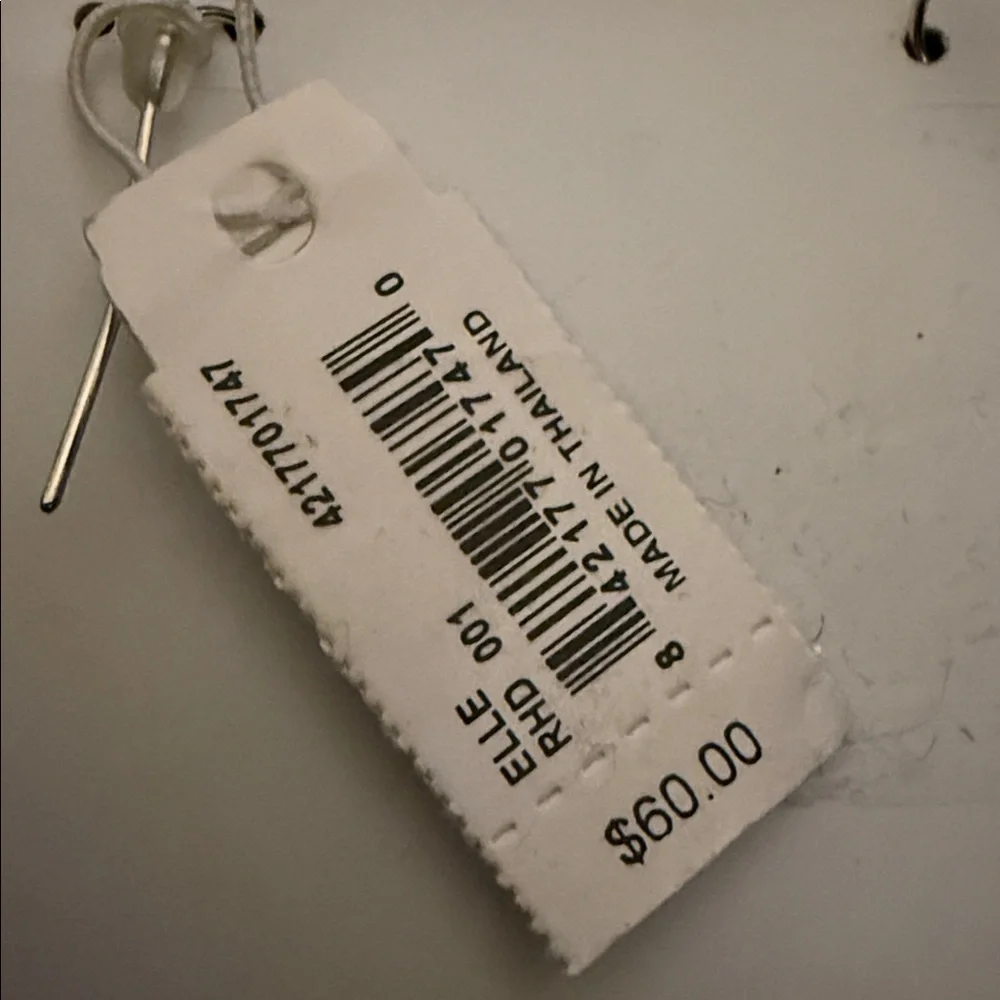 Kendra Scott “Elle” Black &  Silver Drop Earrings - Picture 4 of 4